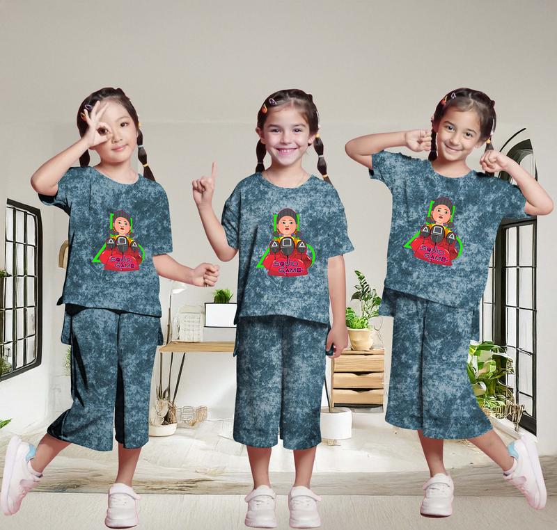 Setelan Kulot Wash Anak Perempuan SG 5-13 Tahun Sablon DTF HOODIE KIDS 0