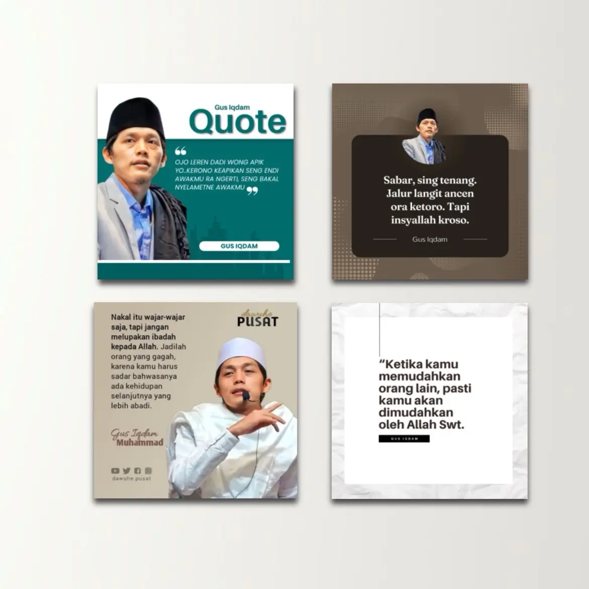 Walldecor GUS IQDAM motivasi kata bijak nasehat hiasan dinding