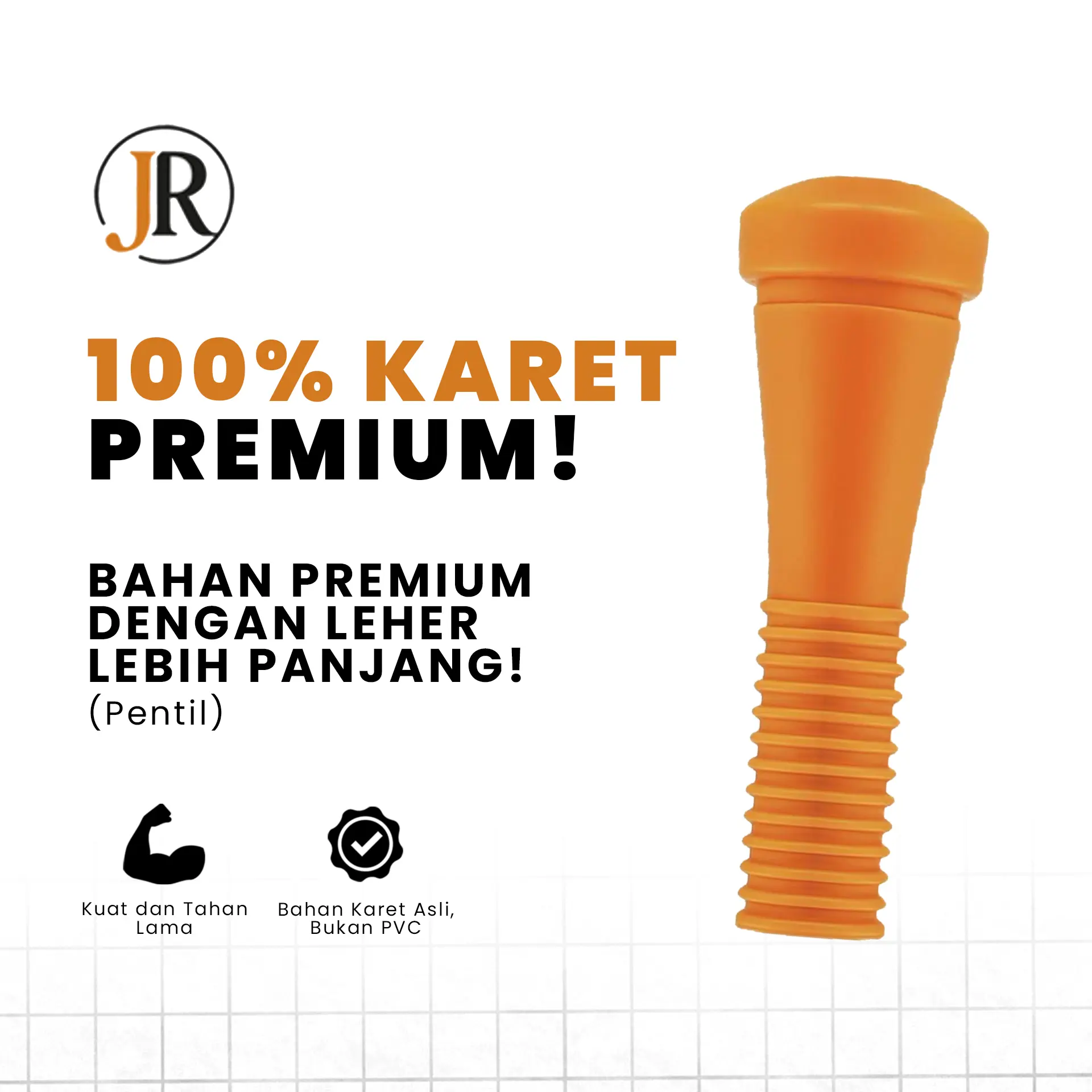 Karet Cabut Bulu Ayam Leher Panjang 30Pcs Lebih Tahan Lama , Lebih Kuat Kualitas Premium, Karet Plucker Leher Panjang, Ukuran Kurang Lebih 13-14Cm