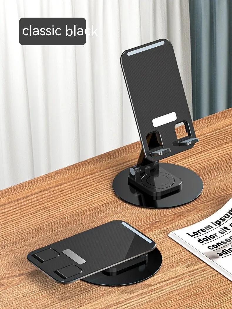 Product Introduction of Mobile phone stand desktop 360 rotation lifting folding tablet universal lazy portable Accessories Cellphone Smartphone Mount 4