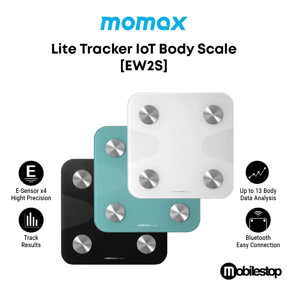 Momax EW2S Lite Tracker IoT Body Scale (24 MONTHS LOCAL WARRANTY)