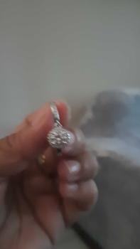 Product Review of 【003Harga telah dibanting, segera di CO】Chard Wake Anting princess round Anting wanita elegan high quality cantik elegan anti Zirconia 1 Carat Sertifikat GRA Kotak Indah   CWE002 from A**i T**i 0