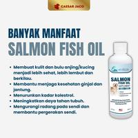 Gambar Minyak Ikan Salmon Murni untuk Hewan Humangrade - 100ml dari Caesar JacO Kota Administrasi Jakarta Barat 2 Tokopedia