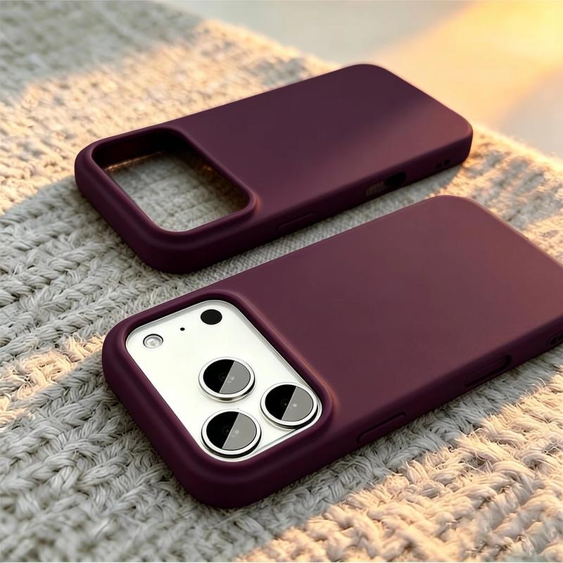 Ốp lưng điện thoại đơn giản màu trơn silicone lấy cảm hứng từ Dopamine cho iPhone 11 12 13 14 15 16 17 18Pro 18ProMax