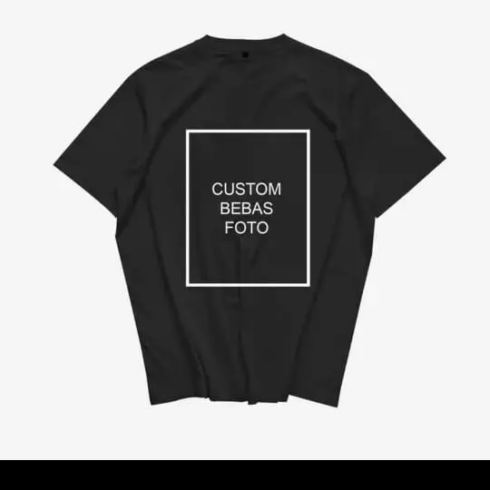 T-Shirt Bikin kaos Custom desain suka suka bisa requst kata-kata, foto dan gambar bisa chat admin tanpa minimal order