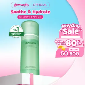 Glowsophy CICA Centella Soothing Moisturizer Calming Redness Panthenol Mugwort Gel Day and Night Skincare 100 ml