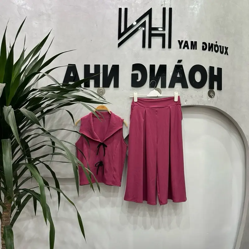 [MÃ B3 HỒNG RUỐC ]SÉT BỘ Quần GIẢ VÁY TAY SÁT NÁCH QUẦN GIẢ VÁY Chất gân thái mềm mại 40-72kg