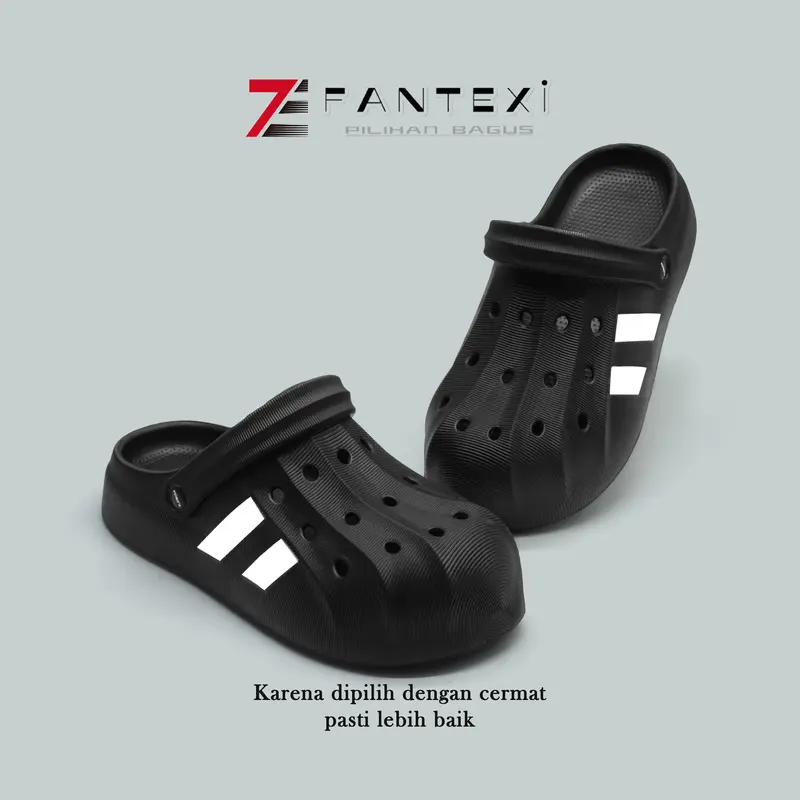 Sandal Selop Baim Slide Pria Model Terbaru Anti Slip Bahan Karet Eva Sendal 2