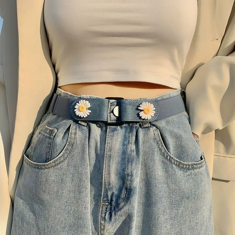 Thắt Lưng Vô Hình Phong Cách Hàn Quốc, Unisex, Đàn Hồi, Có Thể Điều Chỉnh, Dễ Phối Đồ, Dành Cho Nam Và Nữ