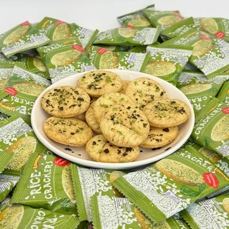 [HALAL] LIANGGUI Kerupuk Beras Nori Rasa Khas Taiwan -Kemasan Individual‌ Camilan Renyah untuk Sarapan Santai atau Pengganjal Lapar Cocok Dikonsumsi di Kantor Asrama Makan Malam dan Sebagai Snack Ringan. 8