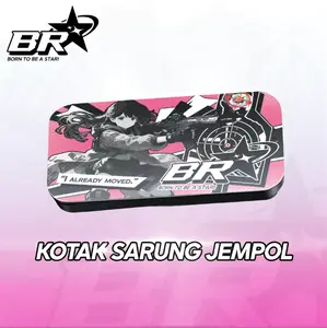 KOTAK PENYIMPANAN SARUNG JEMPOL BR STAR PINK