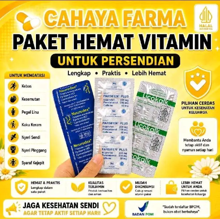 Paket kebas nyeri sendi pegal pegal