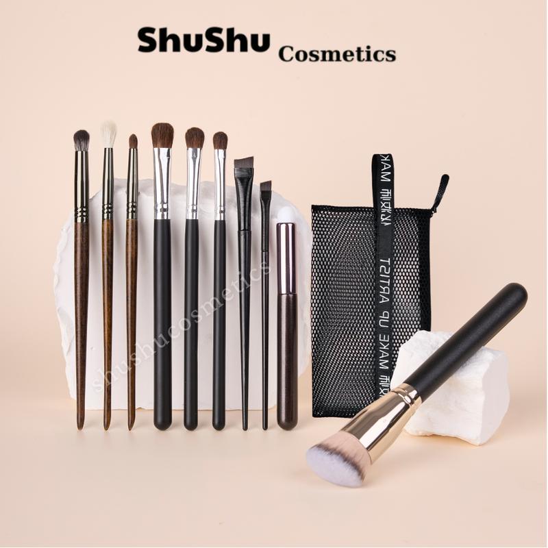 Bộ Cọ Trang Điểm 10 Cây OVW Tổng Hợp Makeup Cơ Bản Cho Người Mới Bắt Đầu Tặng Kèm Túi SHUSHU COSMETICS