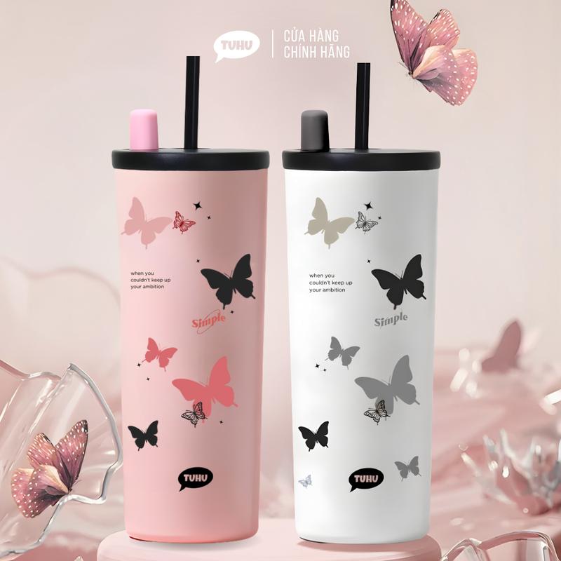 Ly giữ nhiệt khắc tên Fun 710ml ly giữ nhiệt nóng lạnh inox 316 cao cấp có quai xách tiện lợi – TUHUHOUSE