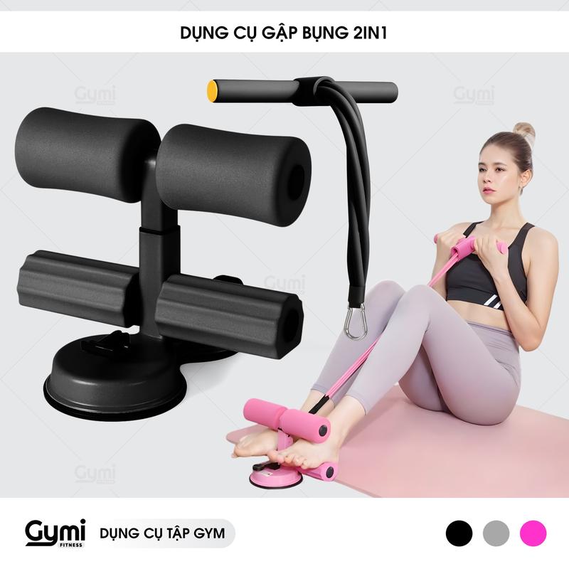 Dụng Cụ Gập Bụng 2 Trong 1 Có Dây Kháng Lực - Hỗ Trợ Tập Luyện Cơ Bụng, Tay, Eo Tại Nhà