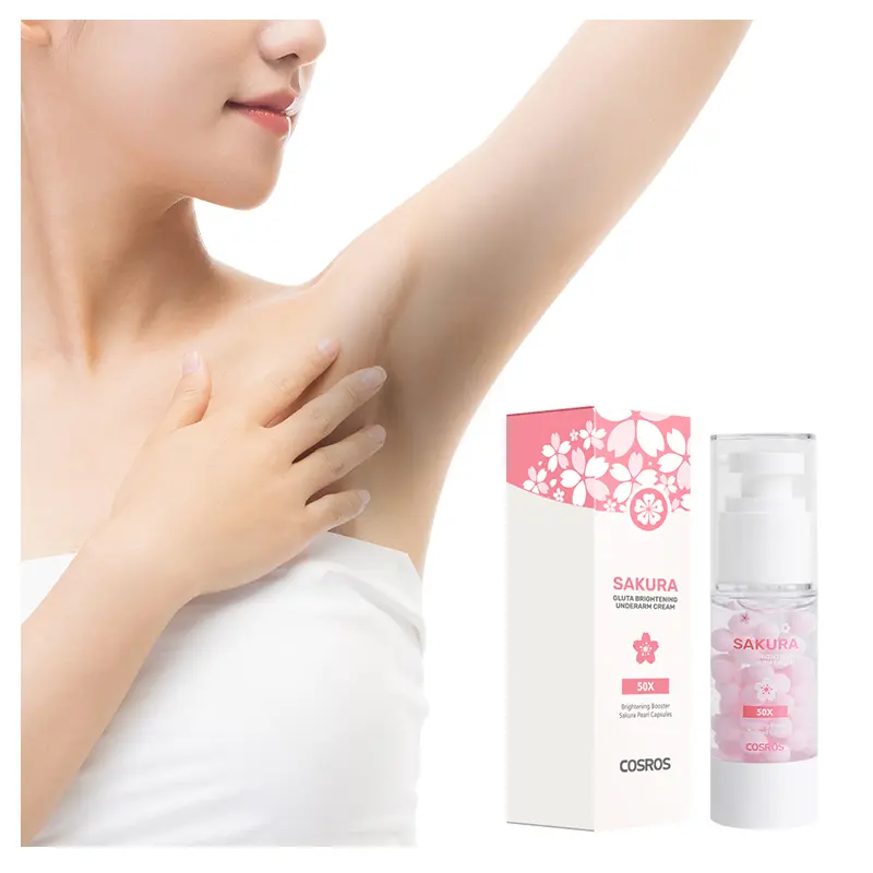 Bộ Làm Trắng Nách Hoa Anh Đào, 1 Miếng, Bao Gồm Kem Làm Trắng Nách Hoa Anh Đào Và Xịt Khử Mùi Gluta, 1 Miếng 3
