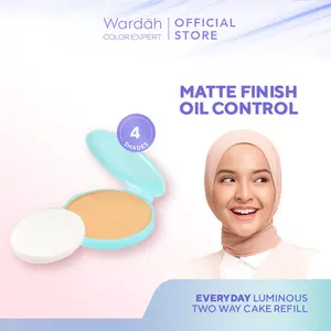 Wardah Everyday Luminous Two Way Cake REFILL - Refill Bedak Padat - Complexion - Bedak Padat