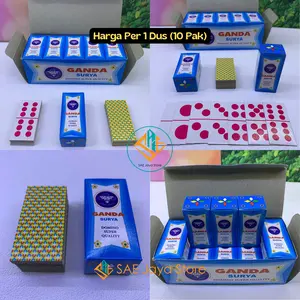 (10 PAK) KARTU DOMINO GAPLE PLAYING CARD MEREK GANDA SURYA / CARD GAME DOMINO / KARTU GAPLE