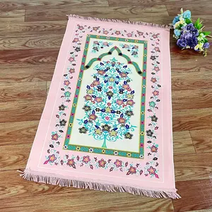 Sajadah Turki Bahan Suede Scuba Premium Motif Bunga Fhasion Muslim Ukuran Lengkap