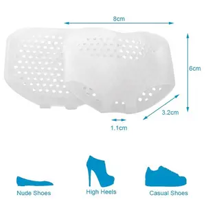 Insoles Bantalan Kaki Empuk Silicone Gel / Silikon Metatarsal No Nyeri