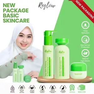 Paket Reglow Skincare Series Facial Rejuvenating Perawatan Mencerahkan Wajah Kering Hitam Kotoran Membersihkan Mengencangkan Melembutkan Cleansing Vitamin Muka Pencerah