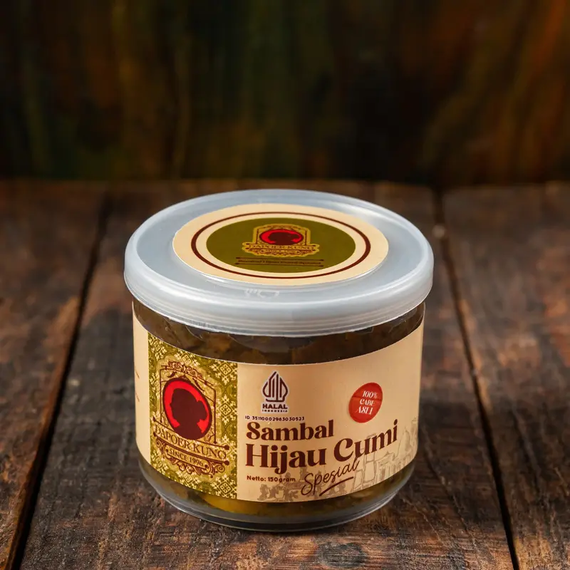 Sambal Hijau Cumi Spesial DAPOER KUNO [150 Gram] Kaleng Food Makanan Masakan 5