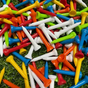 Golf Plastic Tee Driver Golf Tee Plastik Long Panjang Short Pendek Warna Warni