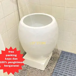 ONGKIR SESUAI APLIKASI tinggal cekout.Bak Mandi Viral Model Buyung 72cm x 46cm Kapasitas 100 Liter Bahan Pasir Laut Finishing Glossy.