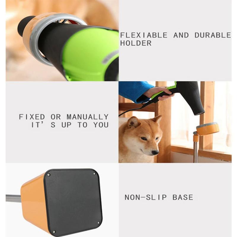 Product Introduction of Portable  Rotatable Professional Foldable Hand Free Pet Grooming Hair Dryer Holder For Pets 1