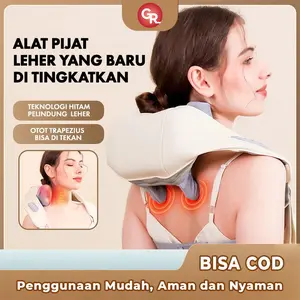 (BISA COD) Massage Therapy Devices Pemijat Trapezius Selendang Pijat Punggung Pinggang Tulang Belakang Neck Pijat bahu dan leher dan Leher