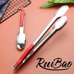 Ruibao Capitan Makanan Stainless / Jepitan Makanan Penjepit Gorengan / Capitan BBQ