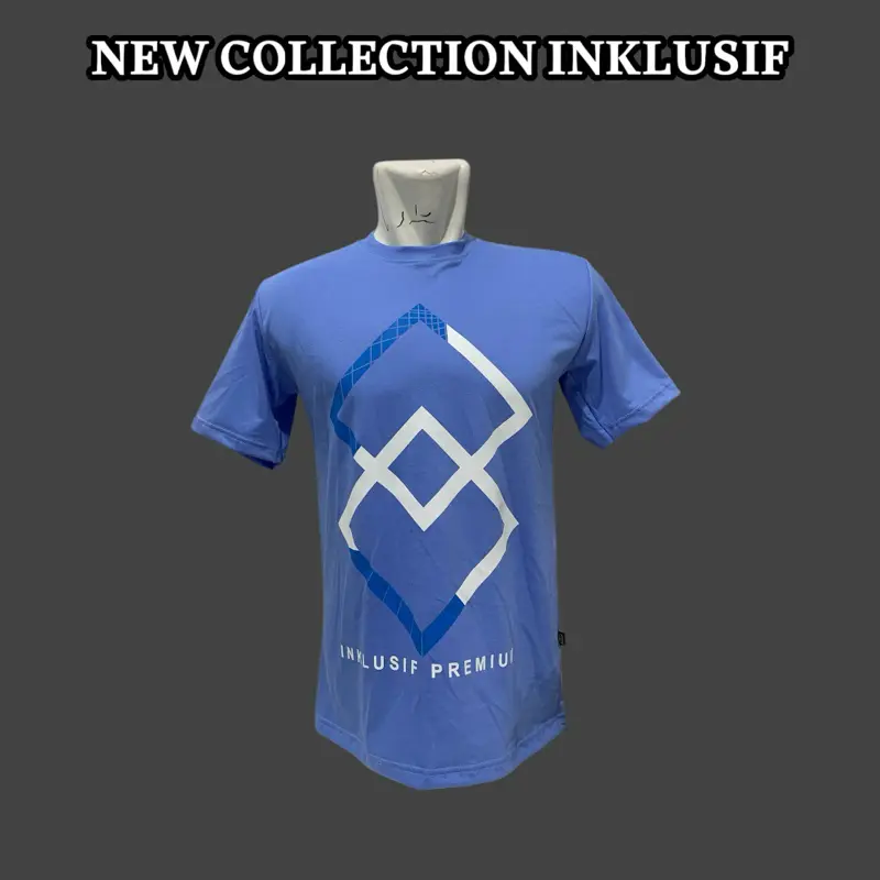 T-Shirt Couple FAMILY BY INKLUSIF  Original - BIRU MUDAH-MUDAHAN - AYAH IBU ANAK LAKI-LAKI, ANAK PEREMPUAN, Pasangan.  KAOS COUPLE KELUARGA 4