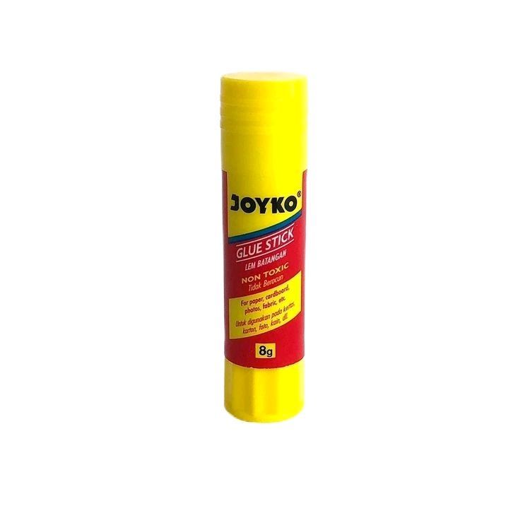 1Pcs Joyko Lem Stik Joyco Glue Stick 8gr Aman untuk Anak-anak Cocok untuk Rumah Sekolah dan Kantor Berat 8g Diameter 20mm Tinggi 82mm