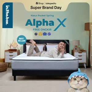 [Free Bantal] INTHEBOX ALPHA X - Kasur Springbed - Ukuran kasur 90x200, 100x200, 120x200, 140x200, 160x200, 180x200, 200x200