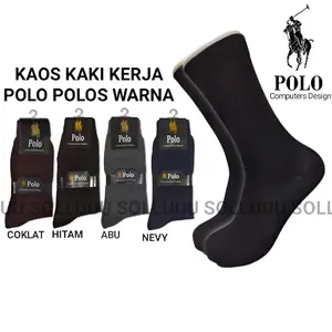 Kaos Kaki Kerja Kantoran Polo Polos Hitam,Coklat,Navy,Abu Panjang Sebetis Bahan Spandek Katun Menyerap Keringat Nyaman Saat Di Pakai Pria Dewasa Tebal   Cowok Formal Remaja