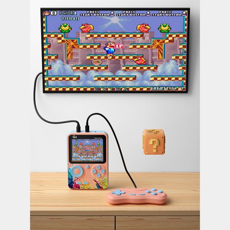 Portable Game Player Built-in Classic 500 Games Connect to TV or Gamepad G5 2 Player Game Boy Game 1
