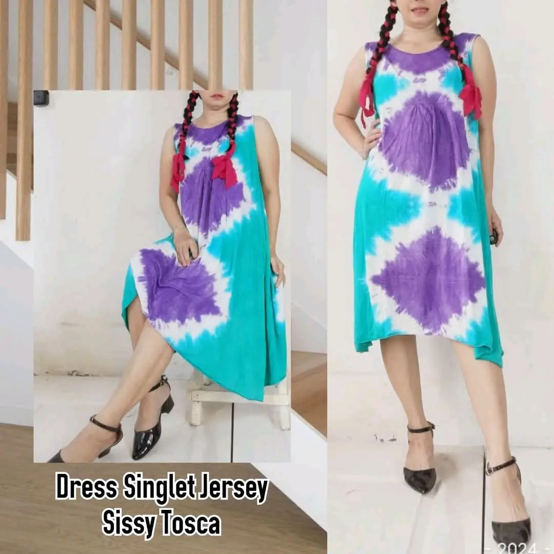 Daster Singlet Bahan Kaos Jersey Dastee Yukensi One Size Fit to XL