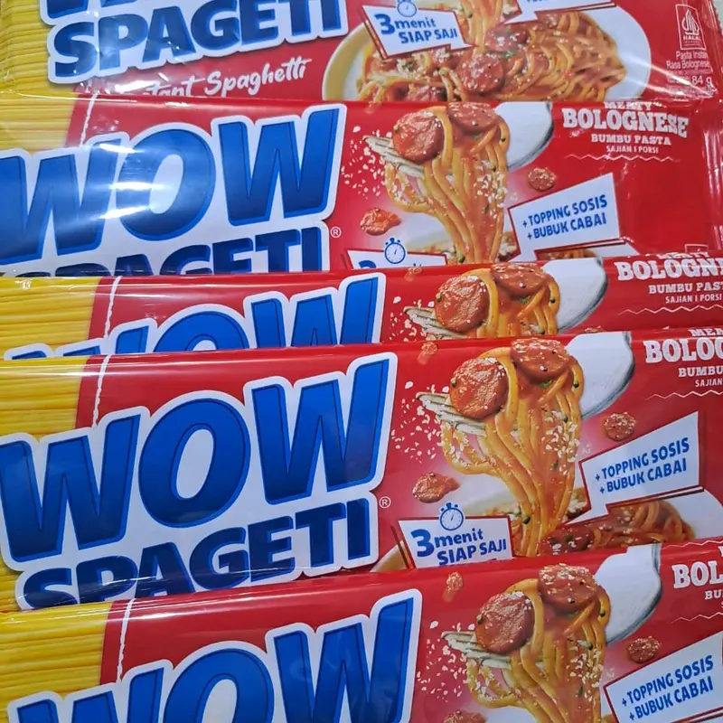 WOW SPAGETY SIAP SAJI RASA MANTAP HARGA EKONOMIS RP,4000 1