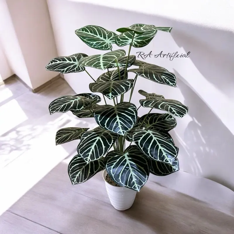 Keladi ZEBRA TKG 24Daun 130CM artificial pot pirus