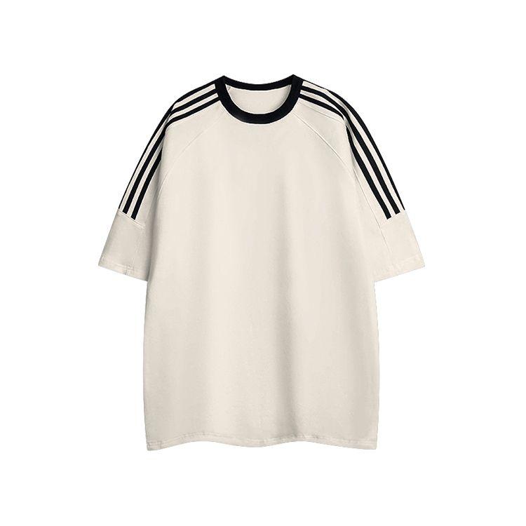 Product Introduction of Singapore Link: High-Quality Cotton Raglan T-Shirts Await Streetwear Top Man Menswear Casual Striped Crewneck Tropical 9