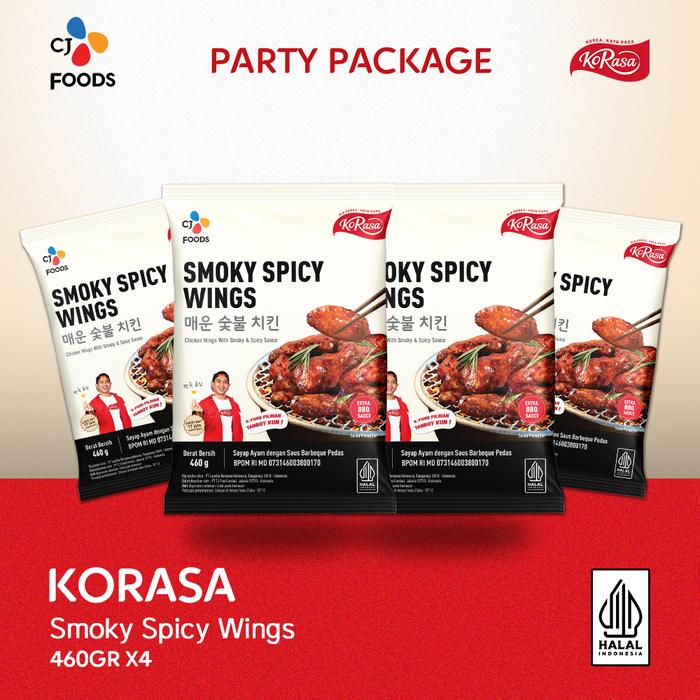 Gambar Party Pack-Korasa Smoky Spicy Wings 460 Gram dari CJ Foods Indonesia Kota Depok Tokopedia