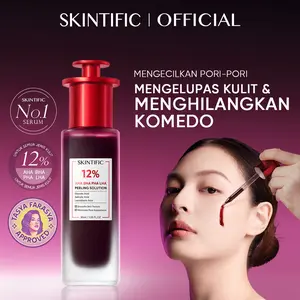 [ ! TERBATAS ! ] SKINTIFIC  Acid Peeling Solution Serum 30ml | AHA BHA PHA LHA| Serum Eksfoliasi Wajah | Mengangkat Sel Kulit Mati | Exfoliating | Anti Acne | Jerawat, Dark Spot, Brightening, Pore Blackhead Removal | Skincare Cowok Cewek