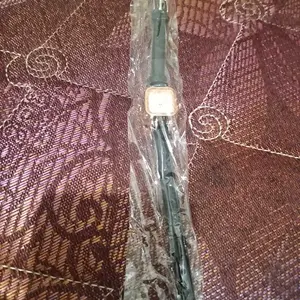 Jam Tangan Wanita Strap PU Analog Casual Gaya Retro Persegi Korean Fashion Persegi Kecil RM033