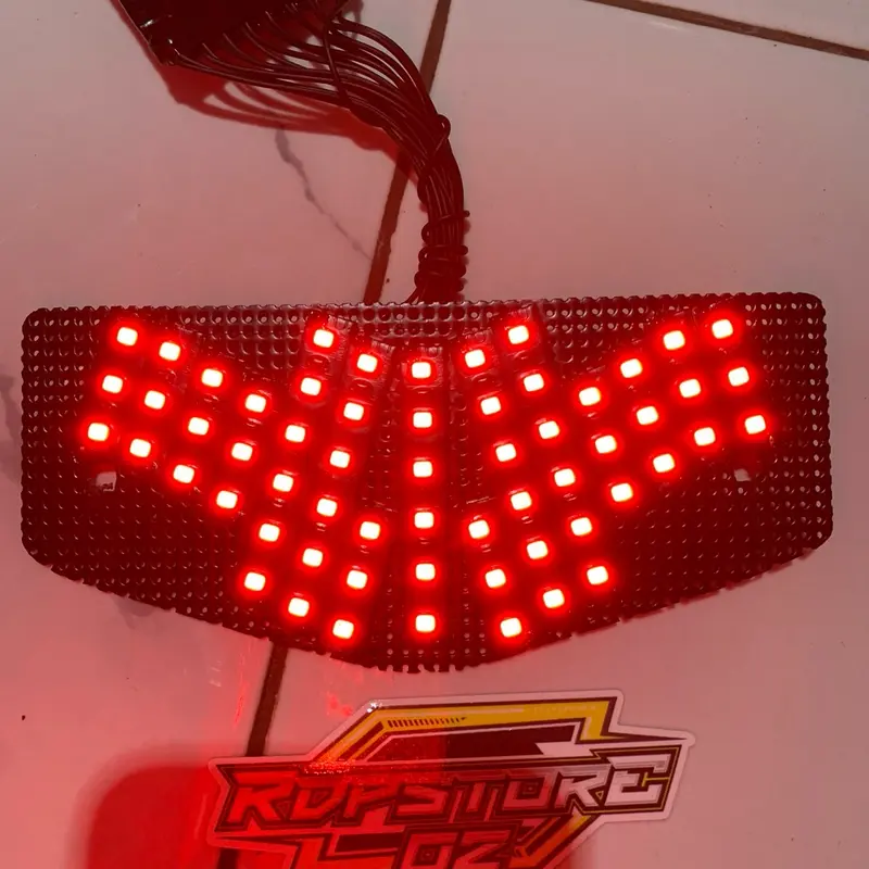 Lampu Stoplamp LED Running Rk king New 10 Mode Otomatis Pnp Tingal Colok Soket 0
