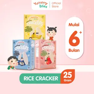 [BEST SELLER] Yummy Bites Rice Crackers 25 GR Snack Baby/ Cemilan bayi