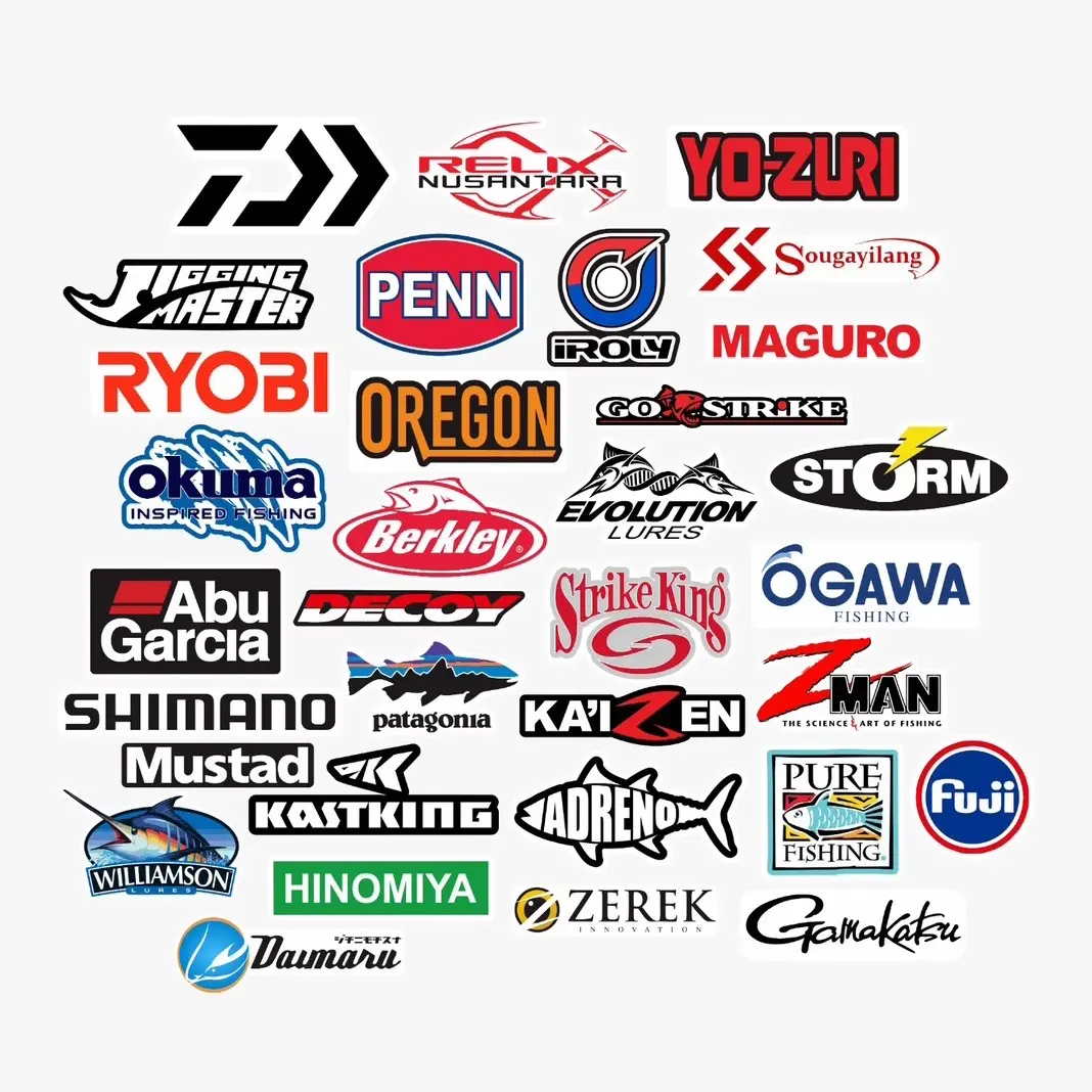 Stiker Cutting Vynil Brand Pancing Tackle Box Joran Mancing Alat Umpan Lure Olahraga