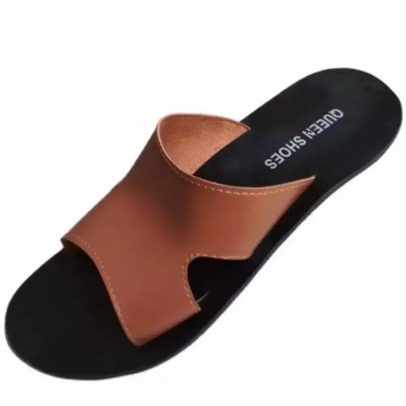 BRAND-QUEEN SHOES BARON SANDAL KULIT PRIA Karet