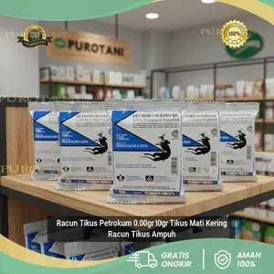 Racun Tikus Petrokum 0.005 100gr Pembasmi Tikus Mati Kering Racun Tikus Ampuh