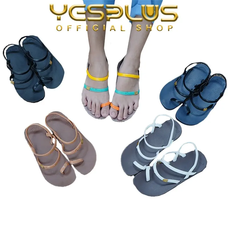 YESPLUS 202 Sandal Jelly Model Tali Kekinian Fashion Wanita Import PCU Sendal Karet Luar Ruangan