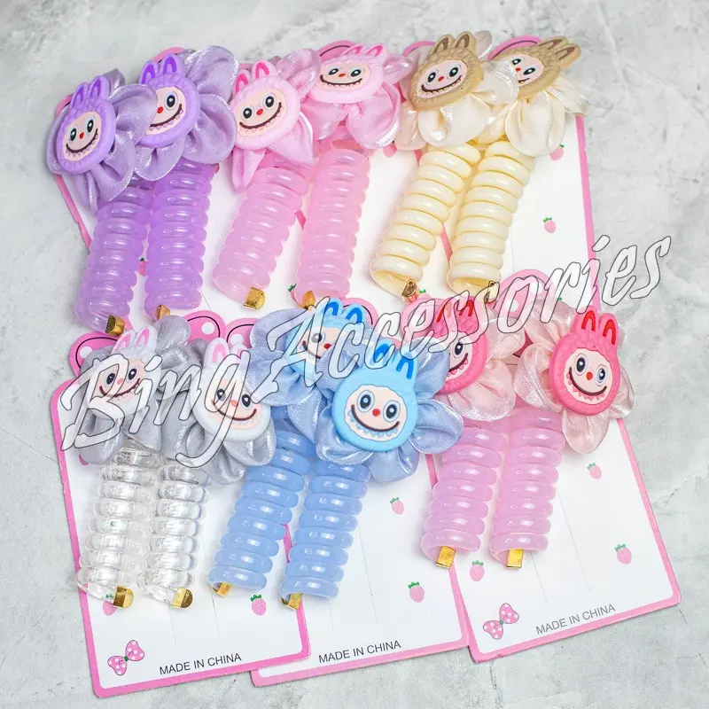 Ikat Rambut Spiral Motif Labubu dan Sanrio FS1356